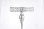 3pcs Round Mirror Cake Stands, Metal Cupcake Display Stand with Crystals, Dessert Pedestal Cupcakes Dessert Cheese Display Plates for Wedding Birthday Party for Baby Shower Home Decor - 15/11/8 Inch Tall (Silver) - Image 6