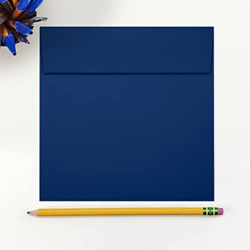 LUXPaper Square Invitation Envelopes | Peel & Press | 6 1/4" x 6 1/4" | Navy Blue | 80lb. Text | 250 Qty - Image 4