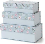 Soul & Lane - Decorative Storage Boxes with Lids, Set of 3, Spring Classic by SoulLane