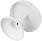 ZOOFOX Set of 10 Metal Cake Stands, Cupcake Holder Fruits Dessert Snack Plate Decor Serving Platter for Baby Shower, Wedding, Birthday Party or Christmas (White) - Image 3