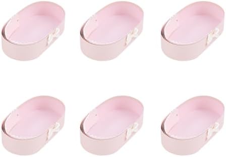 FAIRYPAGODA 6PCS Cradle-shaped Gift Box, Baby Shower Flower Basket Gift Box, Pink Companion Floral Basket, Medium Cradle Floral Basket, Baby-Shower Crib Basket Cardboard Box - Image 3