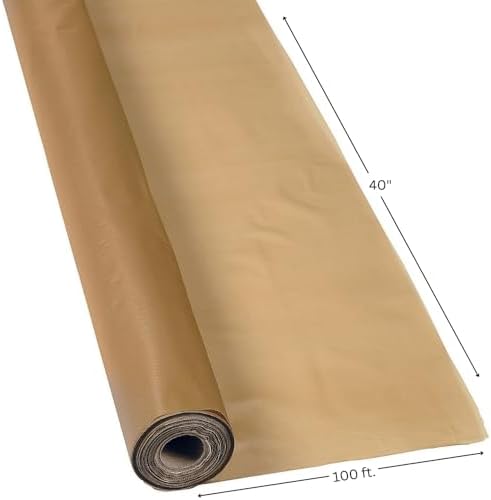 Fun Express Plastic Table Cover Roll, Gold, 40 x 100 Feet - Image 2