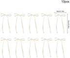 200pcs Bow Cake Topper Birthday Cake Decor Satin Ribbon - Image 2
