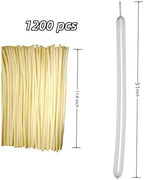1200 Pcs Long Balloon Animal Making Kit 60 Inch Clear 260 Twisting Balloons for Party Decorations and Crafts - Image 2