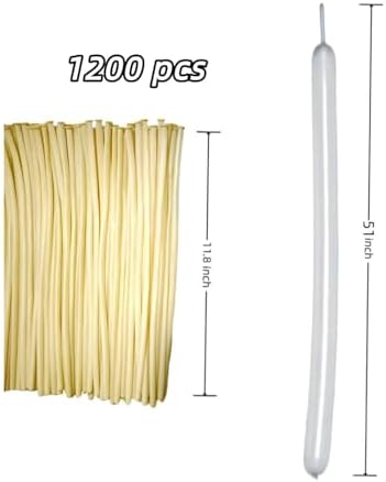 1200 Pcs Long Balloon Animal Making Kit 60 Inch Clear 260 Twisting Balloons for Party Decorations and Crafts - Image 2