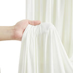 50FT x 15FT Wrinkle-Free Ivory Backdrop Curtains for Wedding, 10 Panels Ivory Fabric Photo Background Drapes for Wedding Reception, Birthday, Bridal & Baby Shower Decorations Photography - Image 6