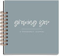 Nuts & Bolts Paper Co. Growing You Personalized Pregnancy Journal Memory Book - Record Pregnancy Memories and Moments with Your Baby Girl or Boy in this Photo Journal Scrapbook Album by NutsBoltsPaperCo