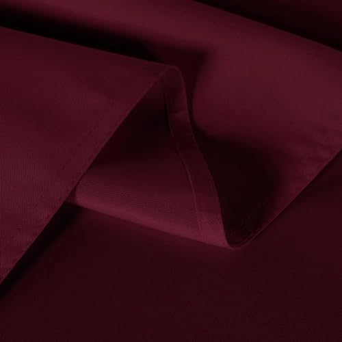sancua 6 Pack Burgundy Tablecloths 60x102 Inch for 6 Feet Rectangle Tables - Image 5