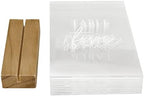 Hanna Roberts Modern Table Number Acrylic Signs with Wood Stand for Wedding Reception, Restaurant, Event Party, 3.9" x 1.5" x 5.8" (Set of 10, 1-10) - Image 4