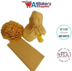 Gift Wrapping Tissue Paper 15X20 480 Pack by A1 Bakery Supplies (Noble Gold) - Image 6