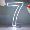 LED Neon Sign Number 7 for Birthdays - Light Up Your Baby's Birthday With USB Plus Battery Case - Party Decor Lights by NUOSHANZS