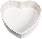 HOMSFOU Heart-Shaped Wooden Posing Case Newborn Photography Prop Small White Wooden Bed for Newborn Photo Shoot by HOMSFOU