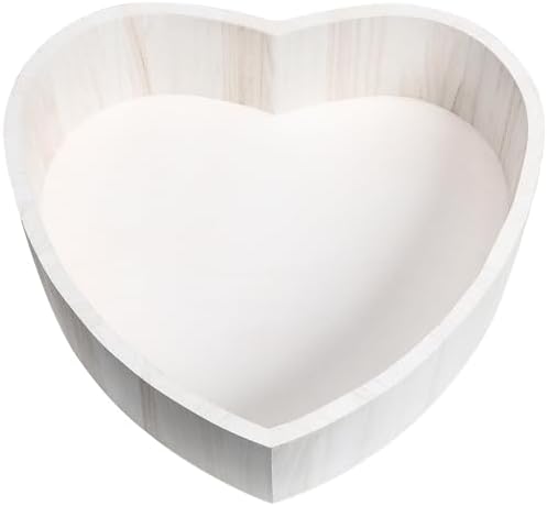 HOMSFOU Heart-Shaped Wooden Posing Case Newborn Photography Prop Small White Wooden Bed for Newborn Photo Shoot by HOMSFOU