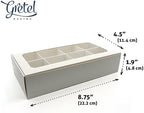 20-Ct White Treat Boxes, 8.75x4.5x1.9in, Window & Dividers - Image 5