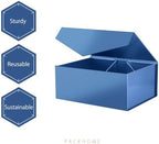 PACKHOME 6 Navy Blue Gift Boxes 9x6.5x3.8in with Magnetic Lids - Image 3