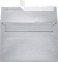 LUXPaper A8 Invitation Envelopes | Peel & Press | 5 1/2" x 8 1/8" | Silver Metallic | 80lb. Text | 500 Qty by Envelopes.com