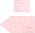 LUXPaper A7 Pocket Invitations | 5" x 7" | Candy Pink | 100lb. Cover | 100 Qty by LUXPaper