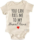 Great Nana Announcement Baby Gift Baby Bodysuit by NorthForkForager