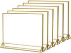 NIUBEE 8.5x11 Acrylic Sign Holder,Picture Frame,Wedding Table Numbers,6pack by NIUBEE