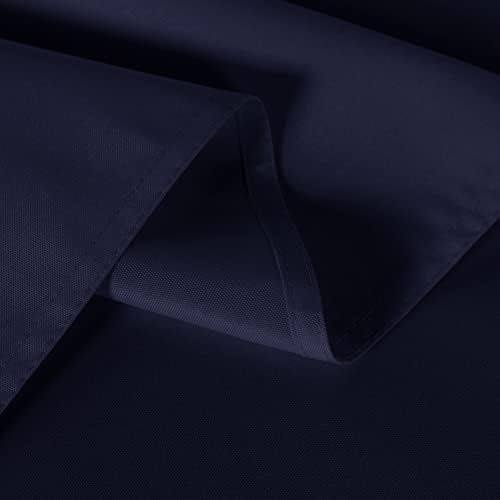 sancua 2 Pack Navy Tablecloths 60x120 Inch for 8 Feet Rectangle Tables - Image 4