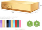 PACKHOME 6 Extra Large Gold Gift Boxes 17.5x11.3x4.3in with Magnetic Lids - Image 2