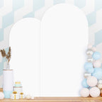 Set of 2 Wedding Arch Cover 7.2ft 6ft White Arch Cover Chiara Backdrop Cover Spandex Fitted Arch Stand Cover Balloon Arch Covers Stretchy Backdrop for Baby Shower Party Ceremony Decoration by PATYDEST