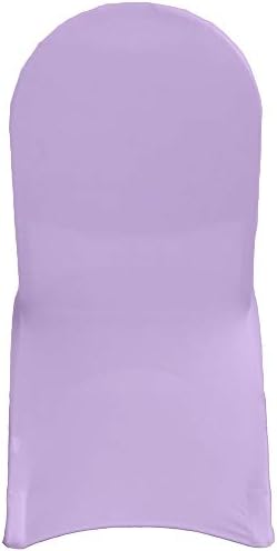 YOUR CHAIR COVERS - 50 Pack Stretch Spandex Banquet Chair Covers - Lavender, Wedding Slip Covers, Premium Quality Chair Cover - Image 4