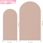 Wokceer Arch Backdrop Cover 7.2FT, 6FT Nude Arch Covers Stretchy Backdrop - Image 2
