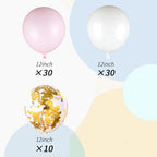 Baby Shower Decorations for Girl - Pink Gender Reveal Party Favors with Fringe Curtain,Its a Girl Banner, Baby Girl Letter,Tissue Paper Pom Poms, Pink Gold Confetti Balloons, Paper Lanterns - Image 3