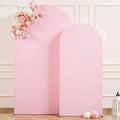 Baby Pink Arch Backdrop Cover Set of 2 Wedding Arch Covers Stretchy Backdrop Decorations Baby Shower Bridal Shower Photo Birthday Party Light Pink Arch Cover 7.2 and 6ft Spandex by LittleFunny