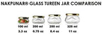 Nakpunar 12 pcs 3.3 oz Glass Tureen Jars with Black Lids -100ml - Image 4