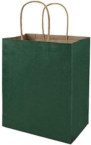 bagmad 100 Pack Multicolour Medium Gift Bags with Handles Bulk, 8x4.75x10 Inch White/Black/Green/Blue/Red Each 20pcs Kraft Birthday Party Favors Grocery Retail Shopping Craft Paper Bags (Multi Colored) - Image 6