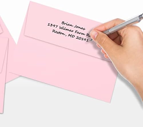 LUXPaper A7 Invitation Envelopes | Peel & Press | 5 1/4" x 7 1/4" | Candy Pink | 80lb. Text | 250 Qty - Image 6