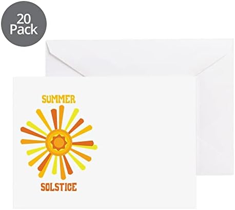 CafePress Summer Solstice Greeting Cards Greeting Card (20-pack), Note Card with Blank Inside, Birthday Card Matte - Image 5