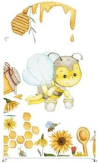 Honey Bee Arch Fabric Covers Honeypot Honeycomb Stretchy Arched Stand Backdrop Cover for Birthday Party Baby Shower Decoration Supplies(Cover+Arch Stand) by Aerdce