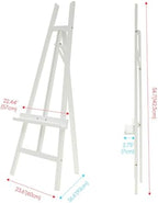 MEEDEN Art Easel Stand for Display: Adjustable Wooden Stands for Sign - A Frame Painting Easel for Canvas up to 60" for Artist Adults Drawing Picture Poster - White - Image 6