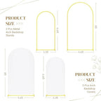 Metal Arch Backdrop Stand and Cover Set, 8FT, 6.6FT Party Backdrop, Easy to Assemble, Backdrop Stand for Parties, Birthday, Baby Showe - Image 3