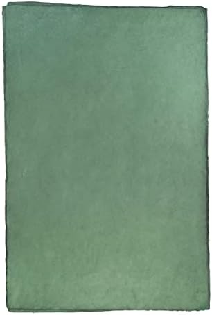 Kathmandu Valley Co. Handmade Lokta Decorative Wrapping Paper, Dark Green - Image 2
