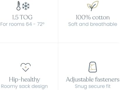 HALO 100% Cotton Sleepsack Swaddle, 3-Way Adjustable Wearable Blanket, TOG 1.5, Pink Floral, Newborn, 0-3 Months - Image 7