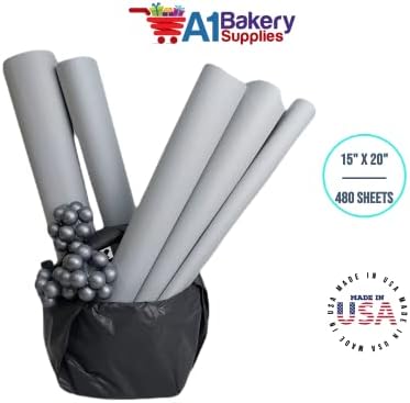 Gift Wrapping Tissue Paper 15X20 480 Pack by A1 Bakery Supplies (Morning Mist) - Image 5