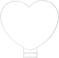 7.2ft Heart-Shaped Metal Balloon Arch Kit for Weddings Valentine's Day Proposals Engagements & Birthdays, Elegant Heart Arch Stand with Base for Ceremony Backdrops & Party Decorations by ZOMPAKER