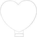 7.2ft Heart-Shaped Metal Balloon Arch Kit for Weddings Valentine's Day Proposals Engagements & Birthdays, Elegant Heart Arch Stand with Base for Ceremony Backdrops & Party Decorations by ZOMPAKER