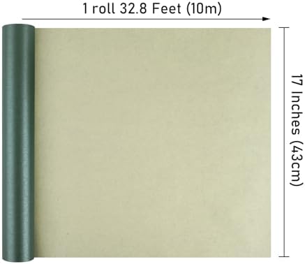 NESCCI Dark Green Matte Wrapping Paper,Gift Wrapping Paper-3 Roll - Image 2