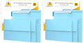 110 5x7 Light Blue Invitation Envelopes - for 5x7 Cards - A7 - (5 ¼ x 7 ¼ inches) - Perfect for Weddings, Graduation, Baby Shower - 120 GSM - Peel, Press & Self Seal - Square Flap (Pack of 2) by SenseiSupplies
