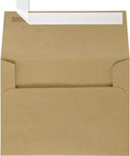 LUXPaper A2 Invitation Envelopes | Peel & Press | 4 3/8" x 5 3/4" | Grocery Bag Brown | 70lb. Text | 250 Qty by LUXPaper