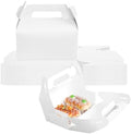 ZSDRTYU Treat Boxes, 50 Pcs Gable Boxes Party Favor Boxes Favor Box, Kraft Gable Treat Box For Christmas Party Decorations Birthday (White) by Unknown