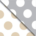 Jillson Roberts Gift Wrapping Paper, Two-Sided Gold & Silver Dot (6 Jumbo Rolls 10ft x 30in) by JillsonRoberts