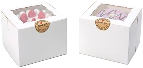 Cookie Boxes with Window 5x5x3.5 Inch 50 Pack - Image 3