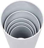 LOYALHEARTDY Round Cylinder Pedestal Stands 5PCS White Metal Pedestal Decor Backdrop Dessert Table Pillars for Party Birthday Wedding Props Baby Shower Party Event Decoration - Image 7