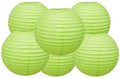 Pack of 6 Round Paper Lanterns Lamp Wedding Birthday Party Decoration (Spring Green, 18"/45CM) by Matissa